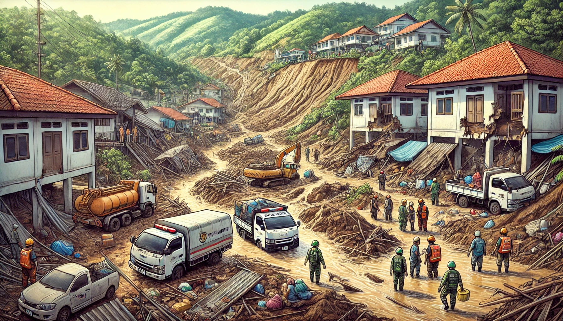 푸켓에서 새로운 산사태로 주택 피해